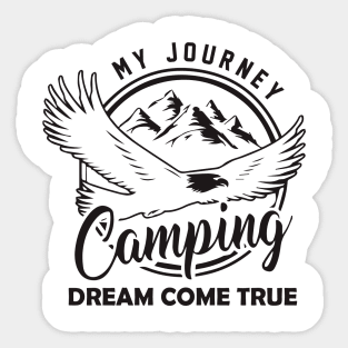 my journey camping Sticker